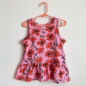 NEW Hanna Andersson Girl Peplum Tank Top 5T 5 Years
